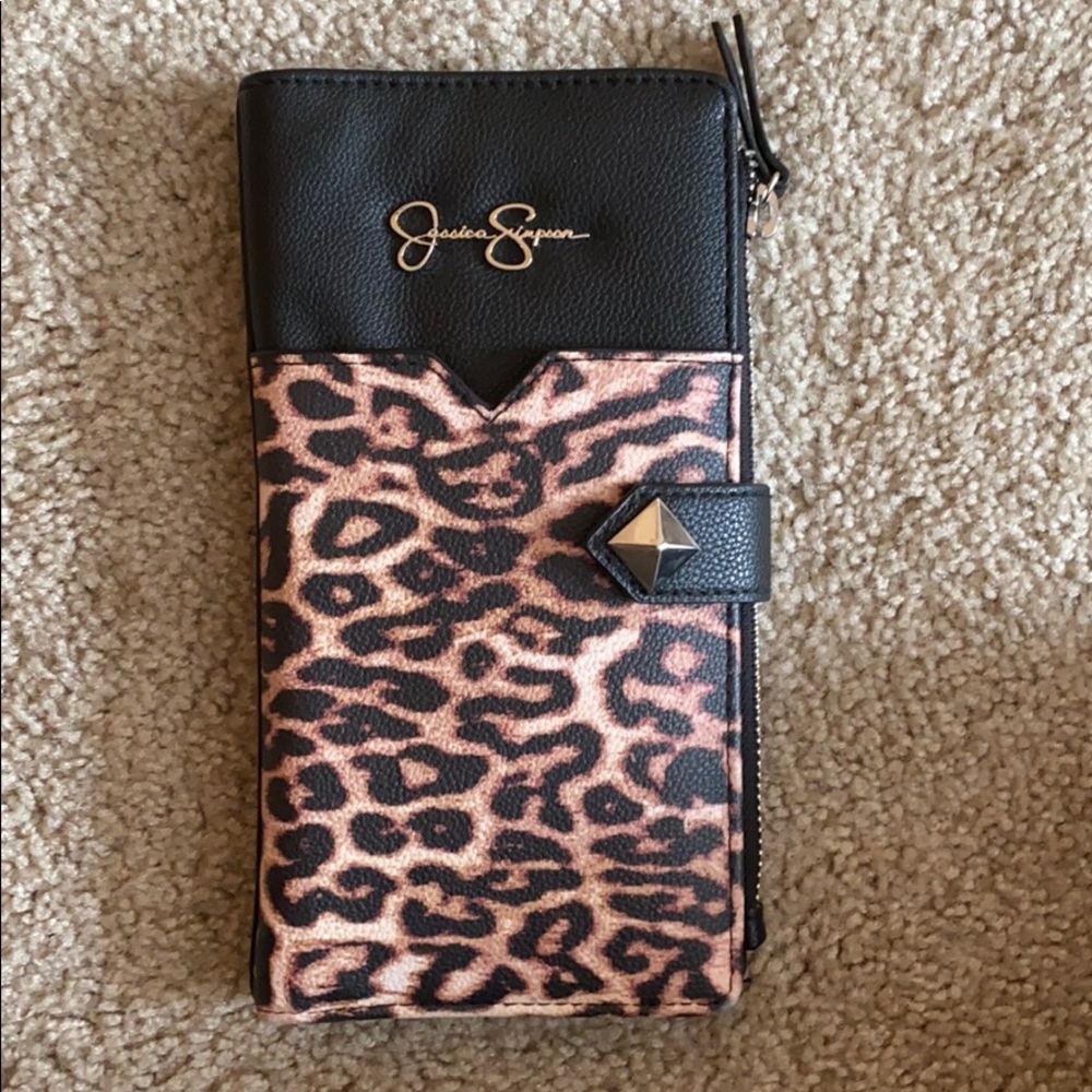 Cheetah wallet with passport holder